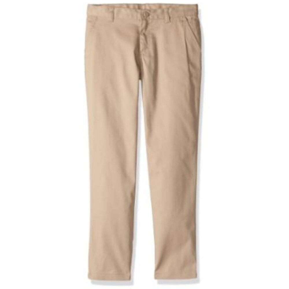 Classroom 51652A Girls Adjustable Waist Stretch Skinny Leg Pant Khaki